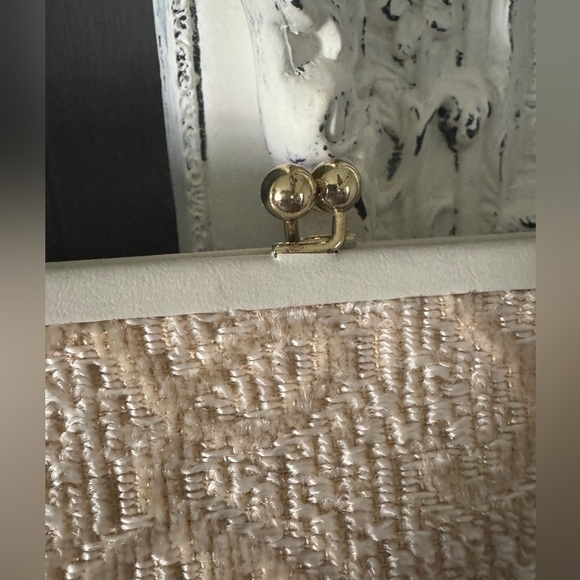 Vintage INGBER | 50’ 60’s MCM Clutch bag brocade Elongated Mid century clutch - Picture 9 of 14